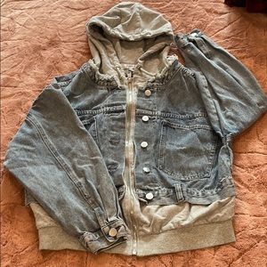 2 in 1 denim jacket